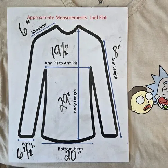 🛸 Rick and Morty “Wubba Lubba Dub Dub” Graphic T-Shirt | Size M | Like New - Picture 10 of 10